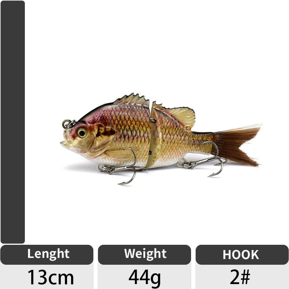 ODS 150mm 58g Fishing Lure Jointed Lures Hard Bait Sinking Lure Swimbait brush Tail bass lure