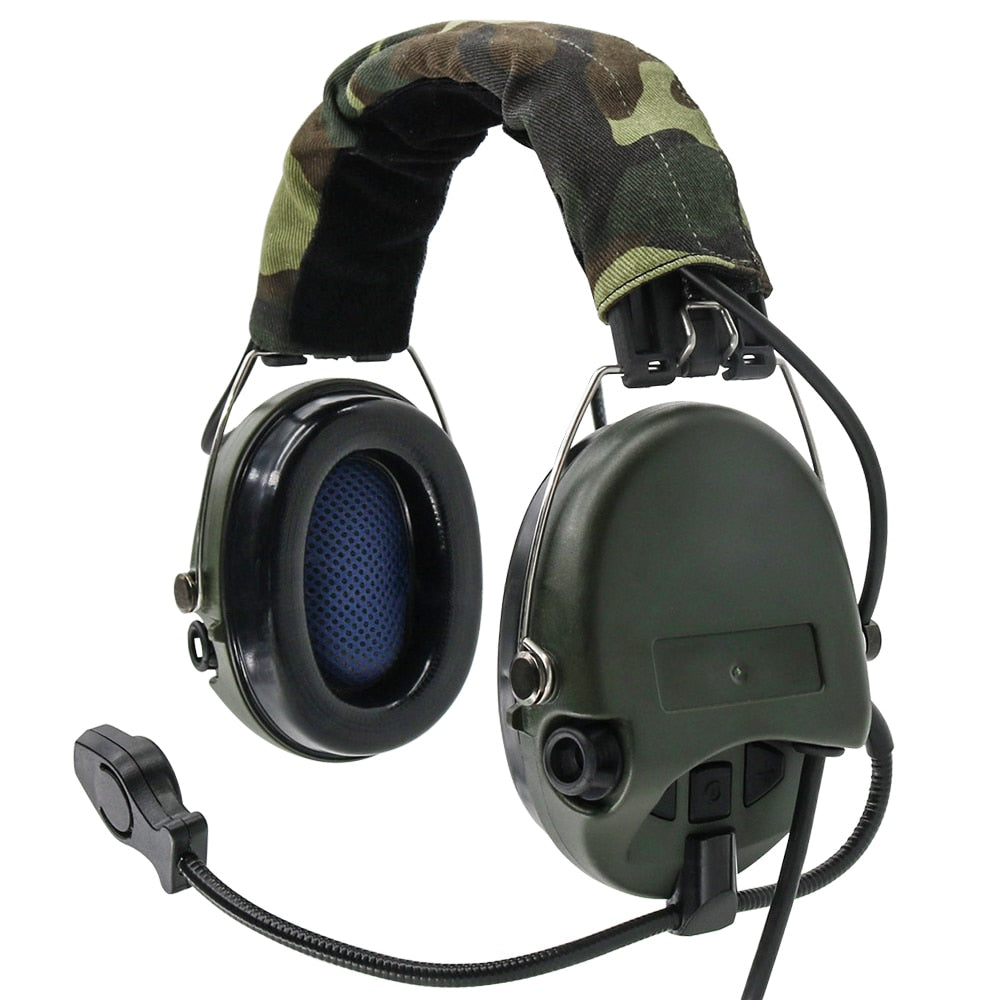 Anti-Noise Headset Airsoft Military Reduction Headset Shooting Tactical Earmuf FG