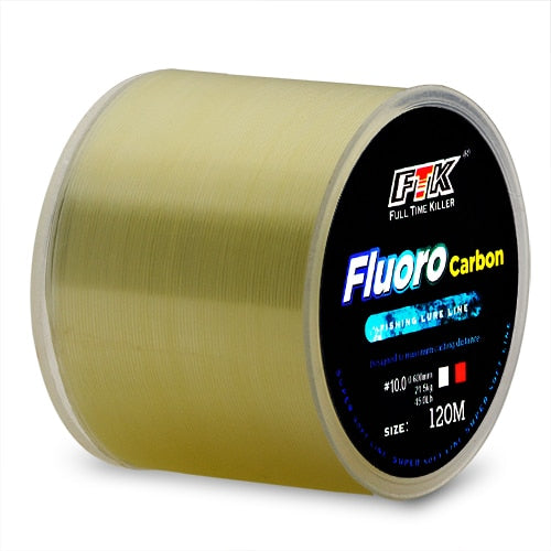 120M Fluorocarbon Coating Fishing Line 0.20mm-0.60mm 7.15LB-45LB Carbon Fiber Leader Line
