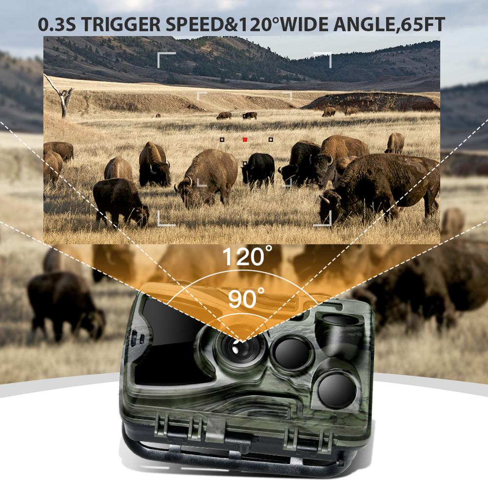 Hunting Camera Trail Cameras 20MP 1080P  Night Vision Photo Trap  HC801A Wireless