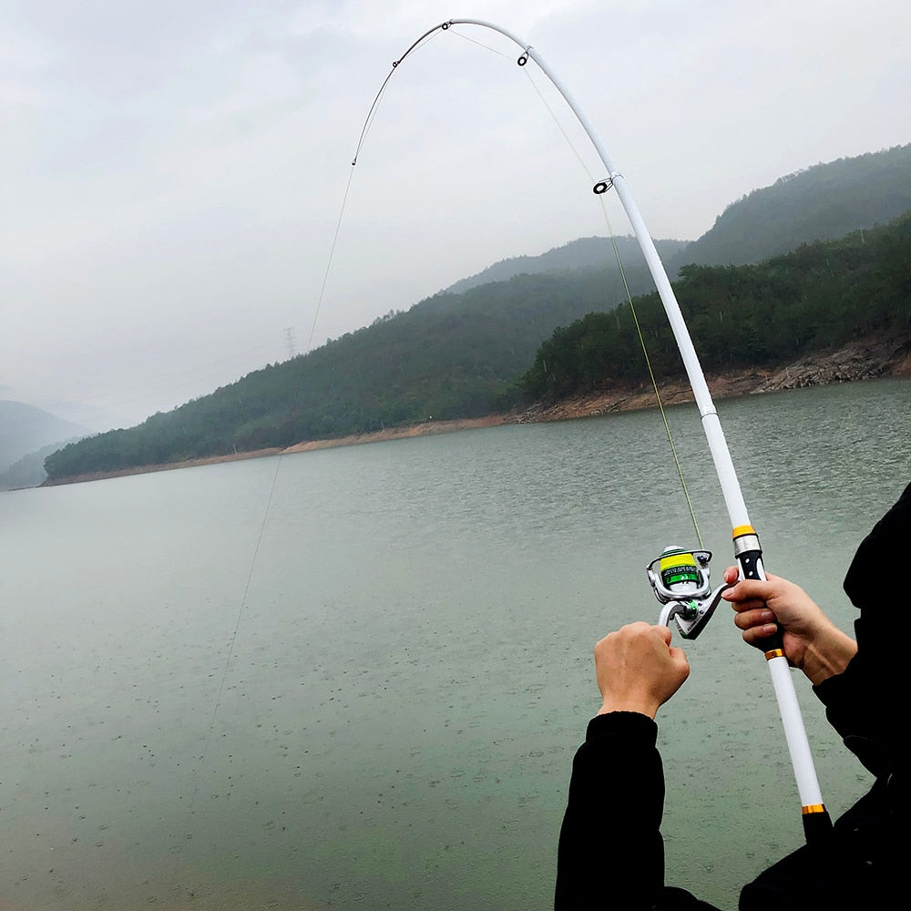 GHOTDA 2.1M -3.6M Carp Fishing Rod feeder Hard FRP Carbon Fiber Telescopic Fishing