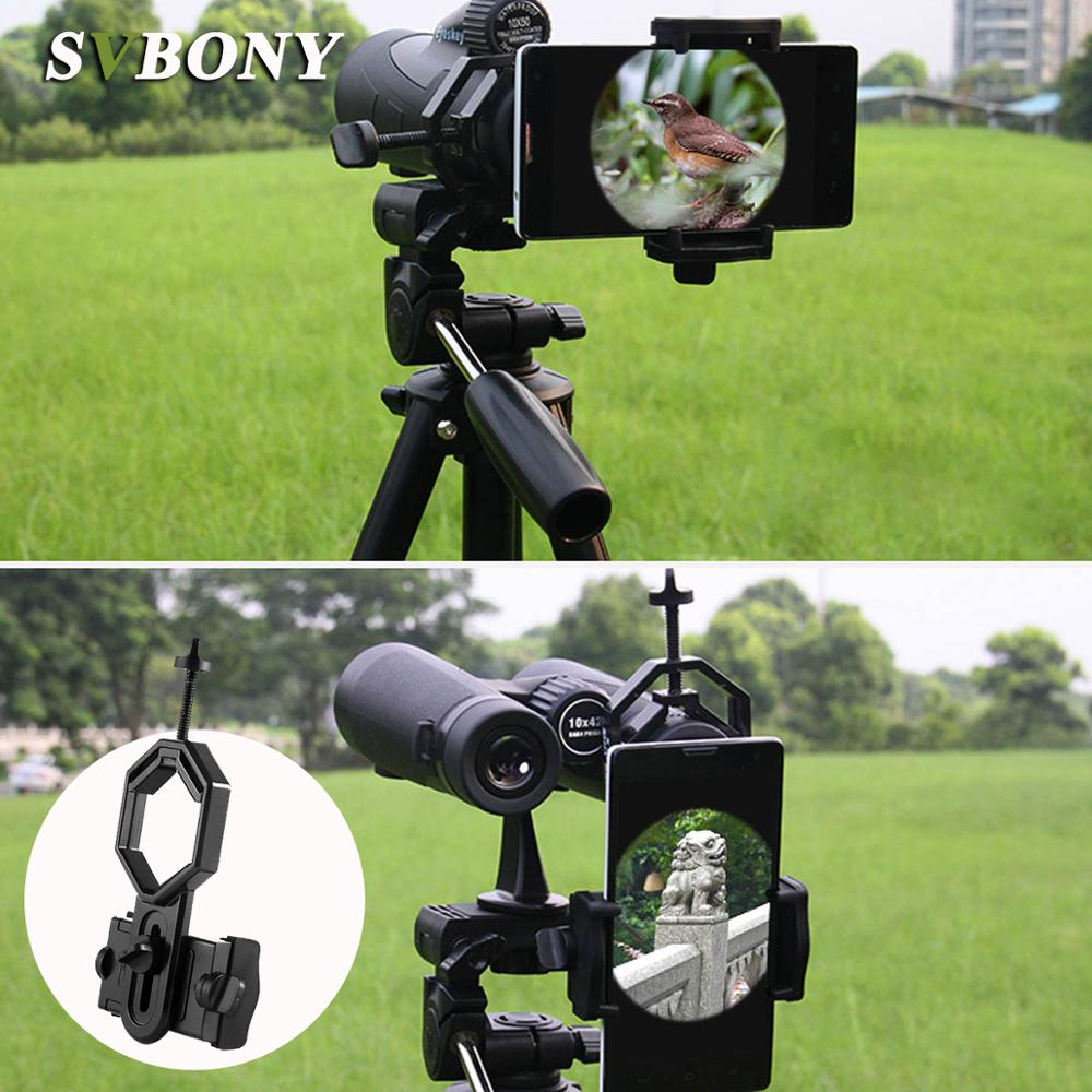 SVBONY Universal Cell Phone Adapter Mount Support Eyepiece Diameter 25-48mm for Binocular