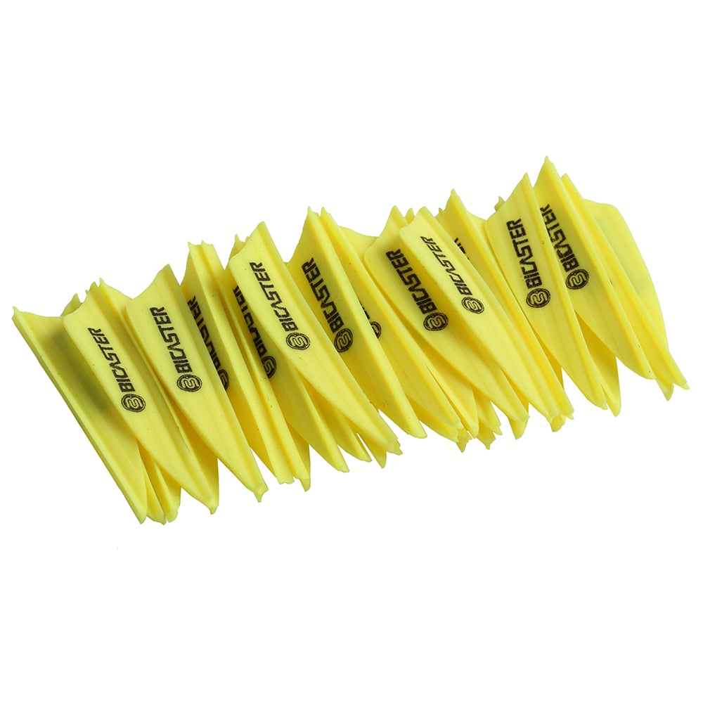 50pcs Archery Arrow Plastic Fletch 1.75&quot; Vanes Flectchings 8 Colors for Choice