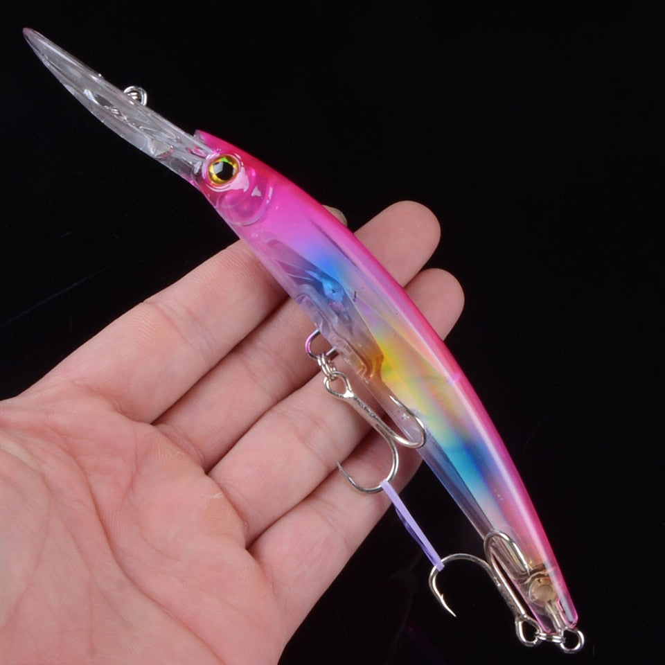 Wobbler Fishing Lure Big Crankbait Minnow Peche Bass Trolling Artificial Bait Pike Carp