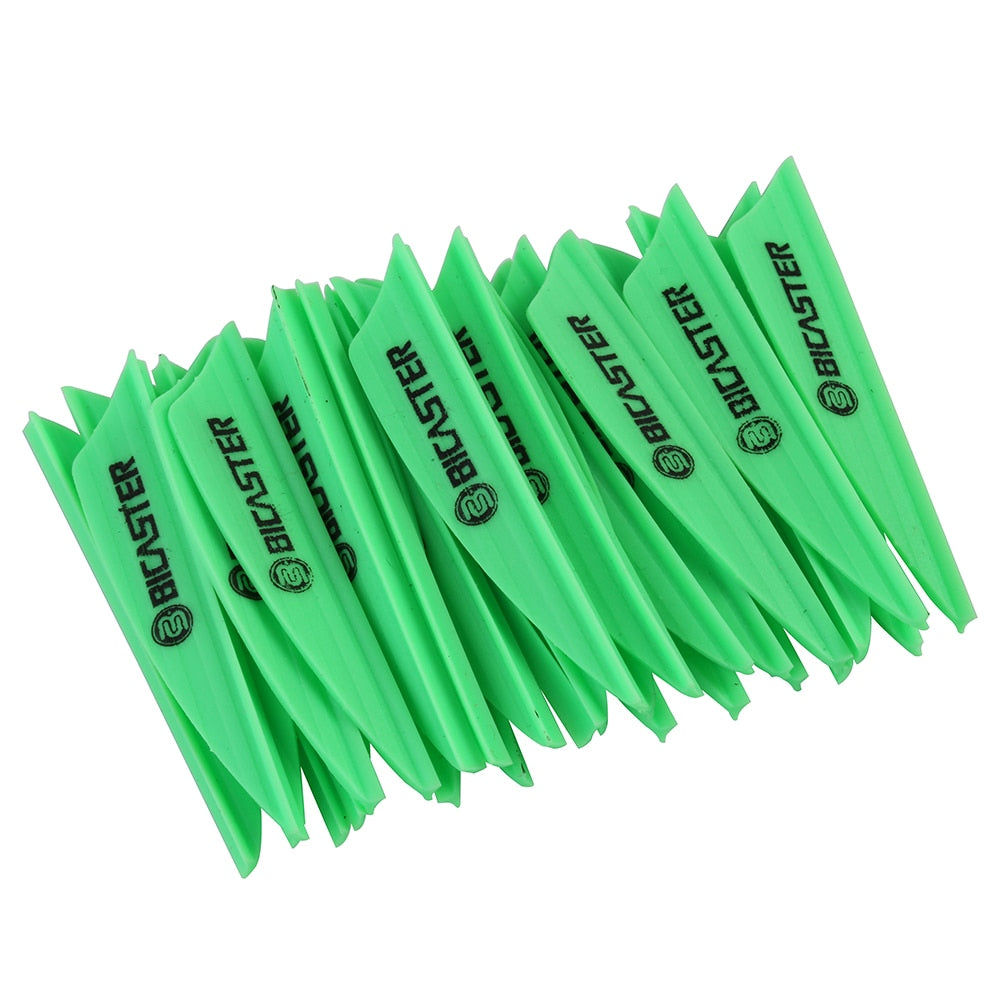 50pcs Archery Arrow Plastic Fletch 1.75&quot; Vanes Flectchings 8 Colors for Choice