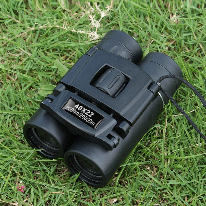 40x22 HD Powerful Binoculars 2000M Long Range Folding Mini Telescope BAK4 FMC