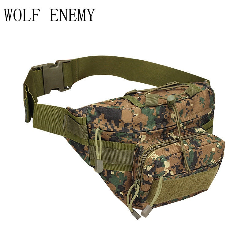 Outdoor Military Tactical Waist Pack Shoulder Bag Molle Camping Hiking Pouch Climbing