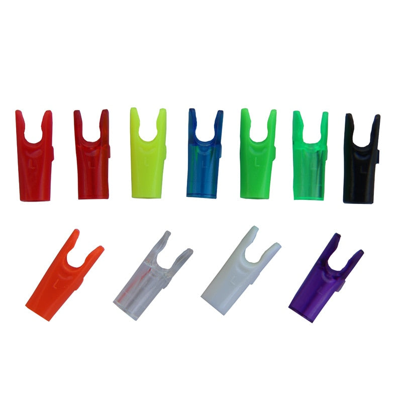 50pcs Plastic Arrow Pin Nocks Size L And Size S  For ID4.2mm ID6.2mm Carbon Accessory