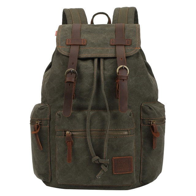 vintage canvas Backpacks Men And Women Bags Travel Students Casual For Hiking