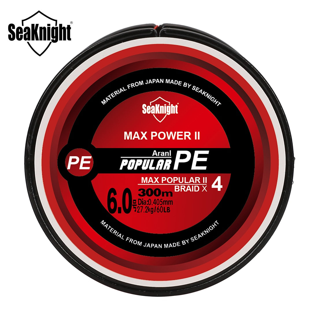 Knight Brand TriPoseidon Series 4 Strands 300M PE Braided Fishing Line 8-60LB Multifilament