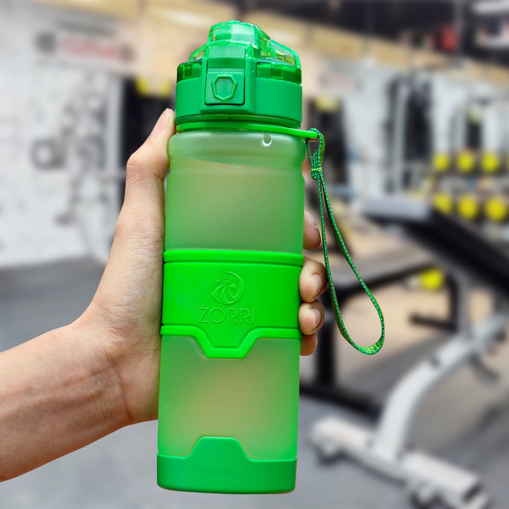 ZORRI Sports Water Bottle Protein Shaker Bpa Free Eco-Friendly Portable Gym Hiking Drinkware Bottle