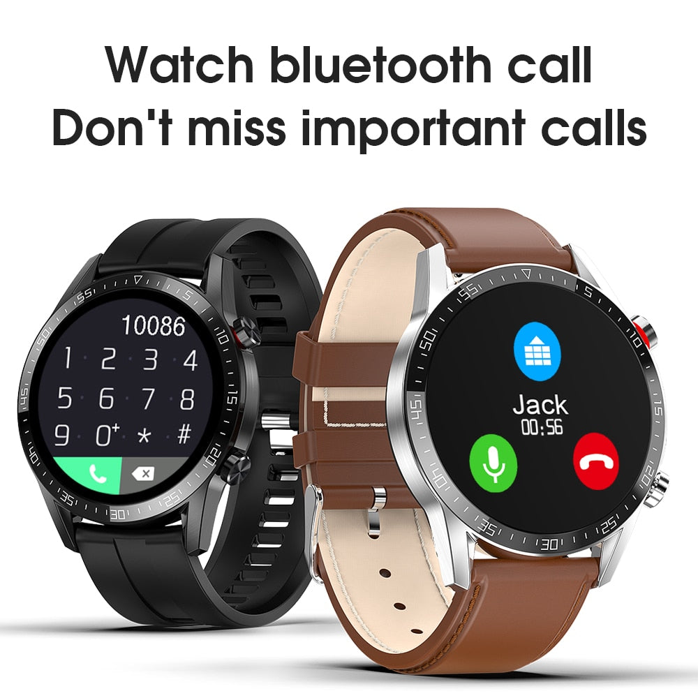 L13 Smart Watch Men IP68 Waterproof ECG PPG Bluetooth Call Blood Pressure Heart Rate