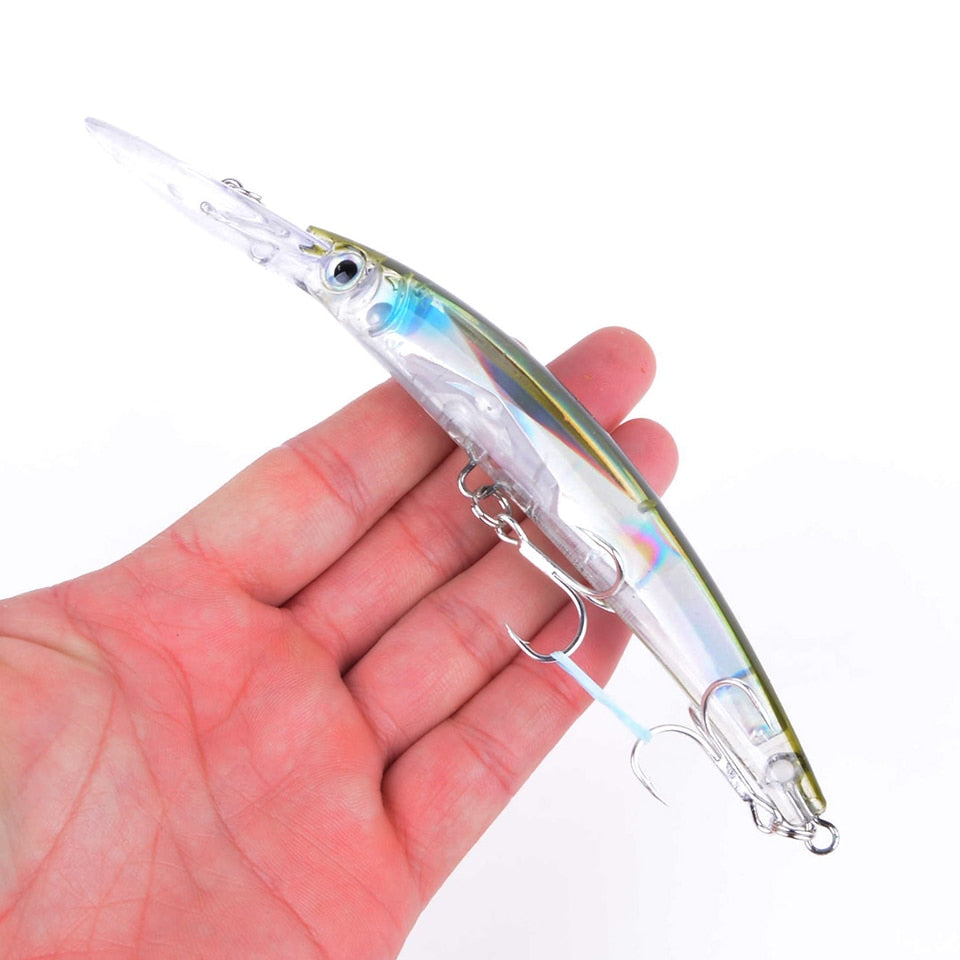 Wobbler Fishing Lure Big Crankbait Minnow Peche Bass Trolling Artificial Bait Pike Carp