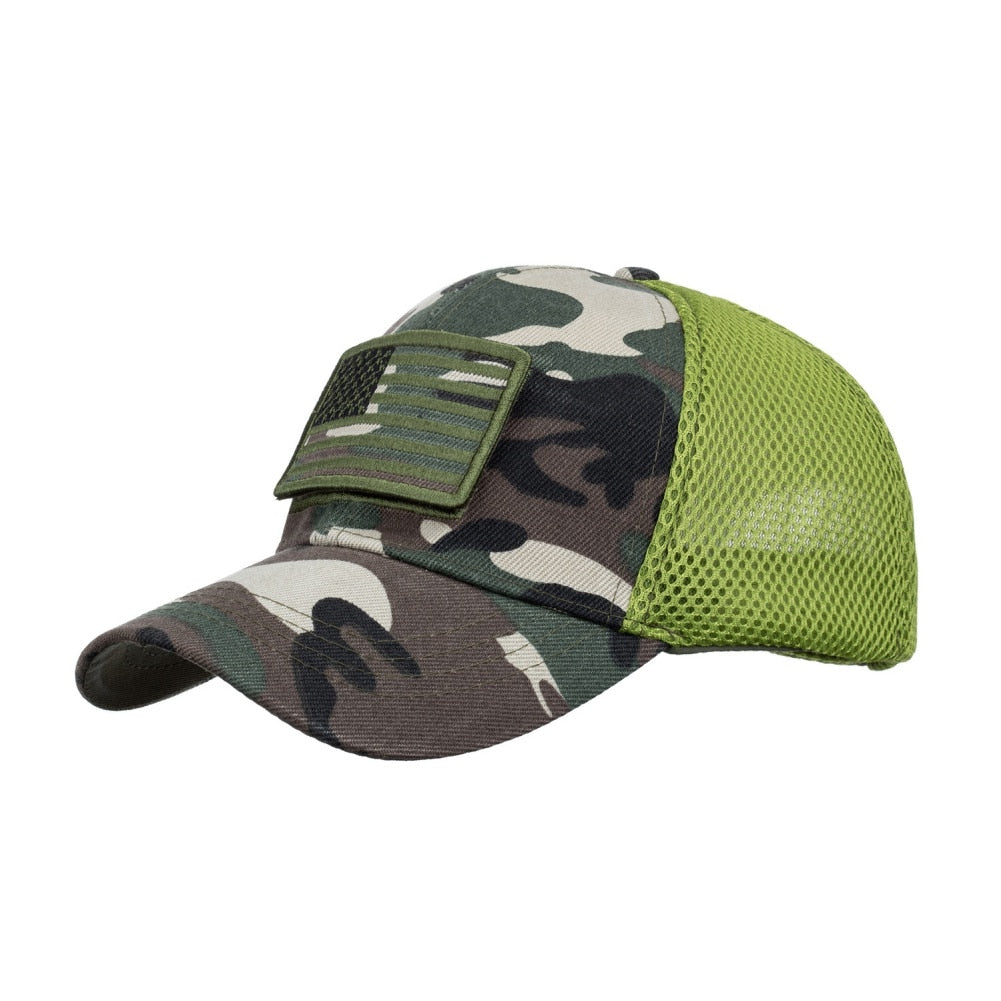 Baseball Caps Men Summer Mesh Military Army Caps Hiking Hunting Cap Hats