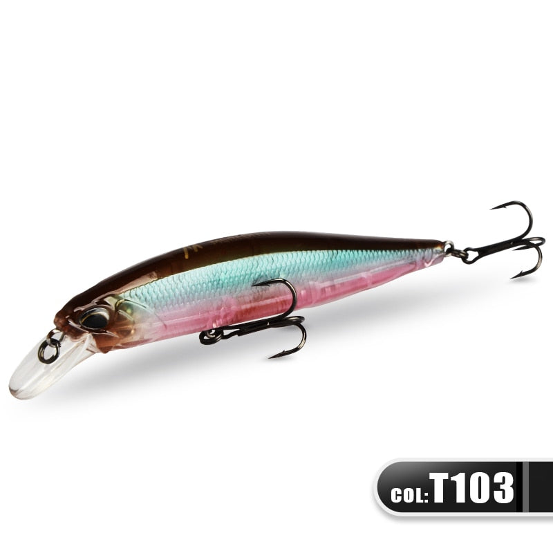 JERK MINNOW 100F 14g  Floating Wobbler Fishing Lure 24Color Minnow Lure Hard Bait