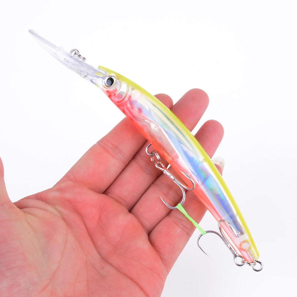 Wobbler Fishing Lure Big Crankbait Minnow Peche Bass Trolling Artificial Bait Pike Carp