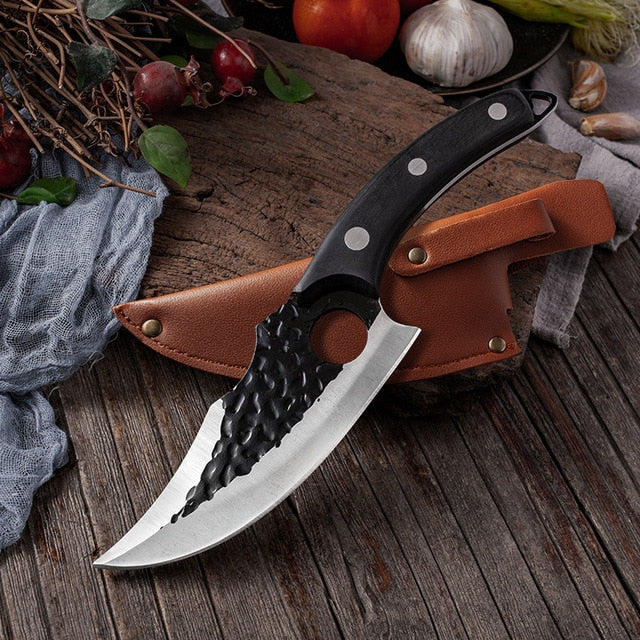 Chef 5.5&quot; Meat Cleaver Hunting Knife Handmade Forged Boning Knife