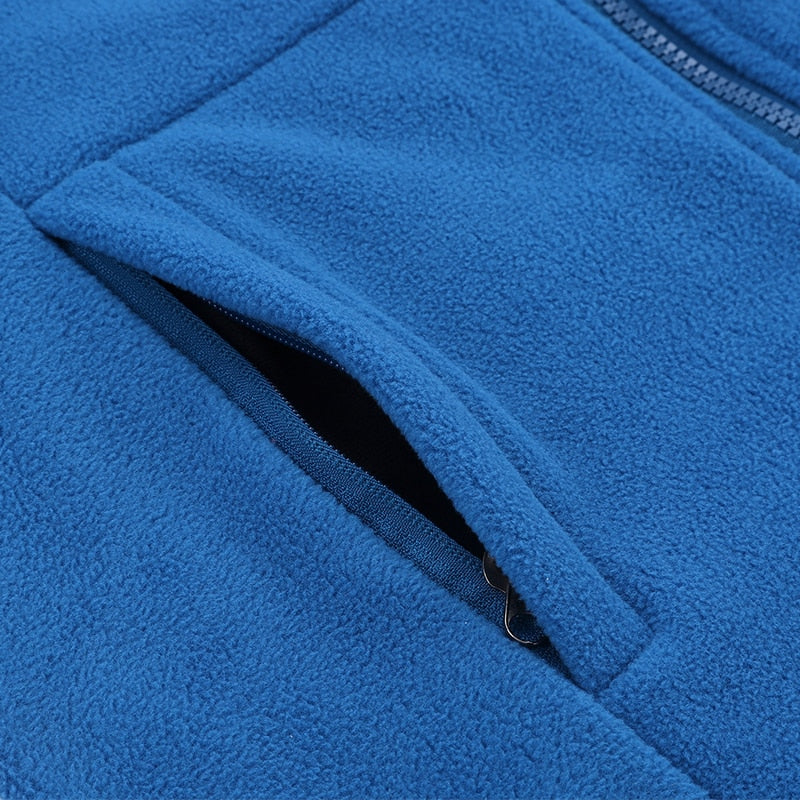LNGXO Fleece Fabric Sweatshirts Softshell Hunting Hiking Polartec Jacket Men Women