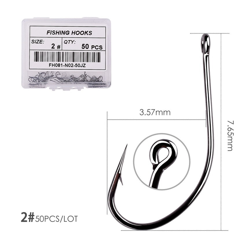 Coating High Carbon Stainless Steel Barbed Carp Fishing Hooks Pack with Retail Original