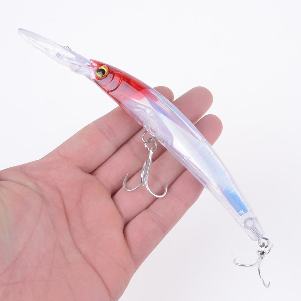 Wobbler Fishing Lure Big Crankbait Minnow Peche Bass Trolling Artificial Bait Pike Carp