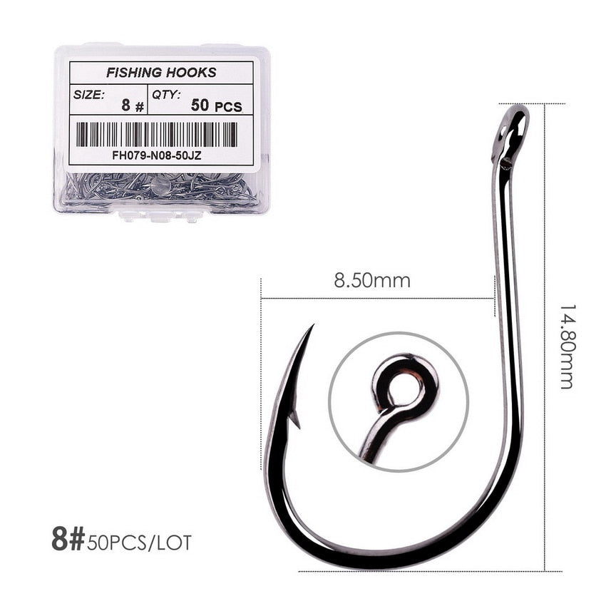 Circle Carp Eyed Fishing Hook Size 2-22# Ring eye Japan Fishhooks Fishing Hooks Single