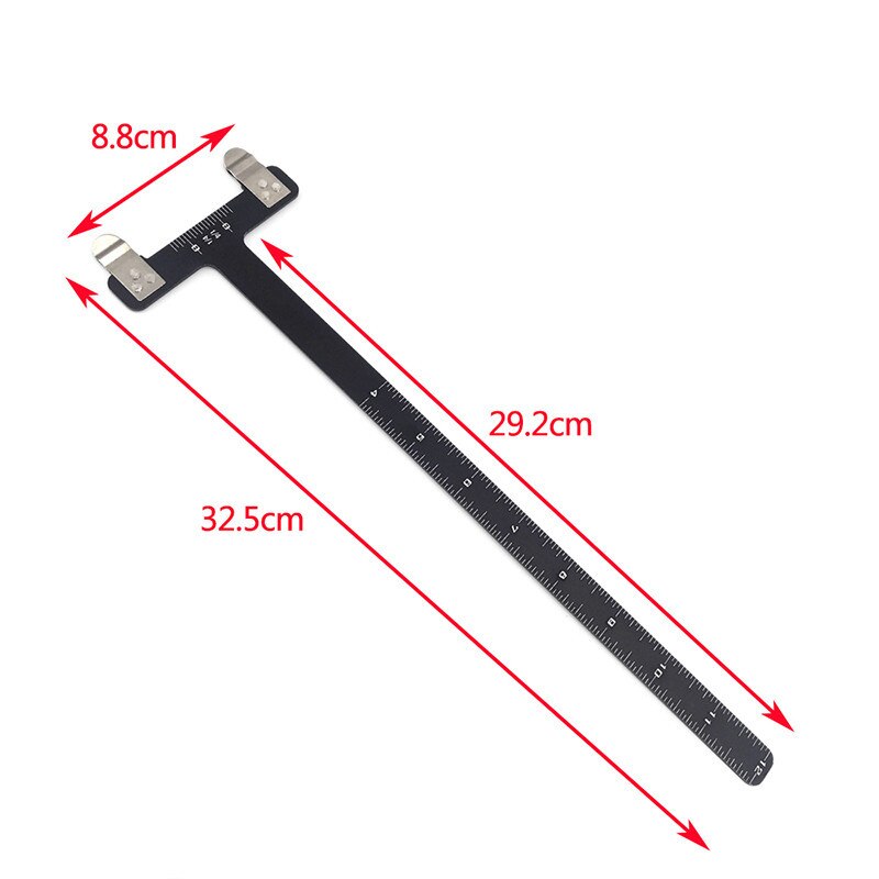 Archery Bow Square T Ruler Stainless Steel Material Hunting Measurement Tool