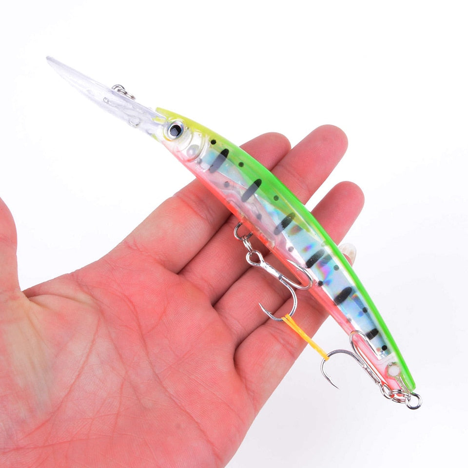 Wobbler Fishing Lure Big Crankbait Minnow Peche Bass Trolling Artificial Bait Pike Carp