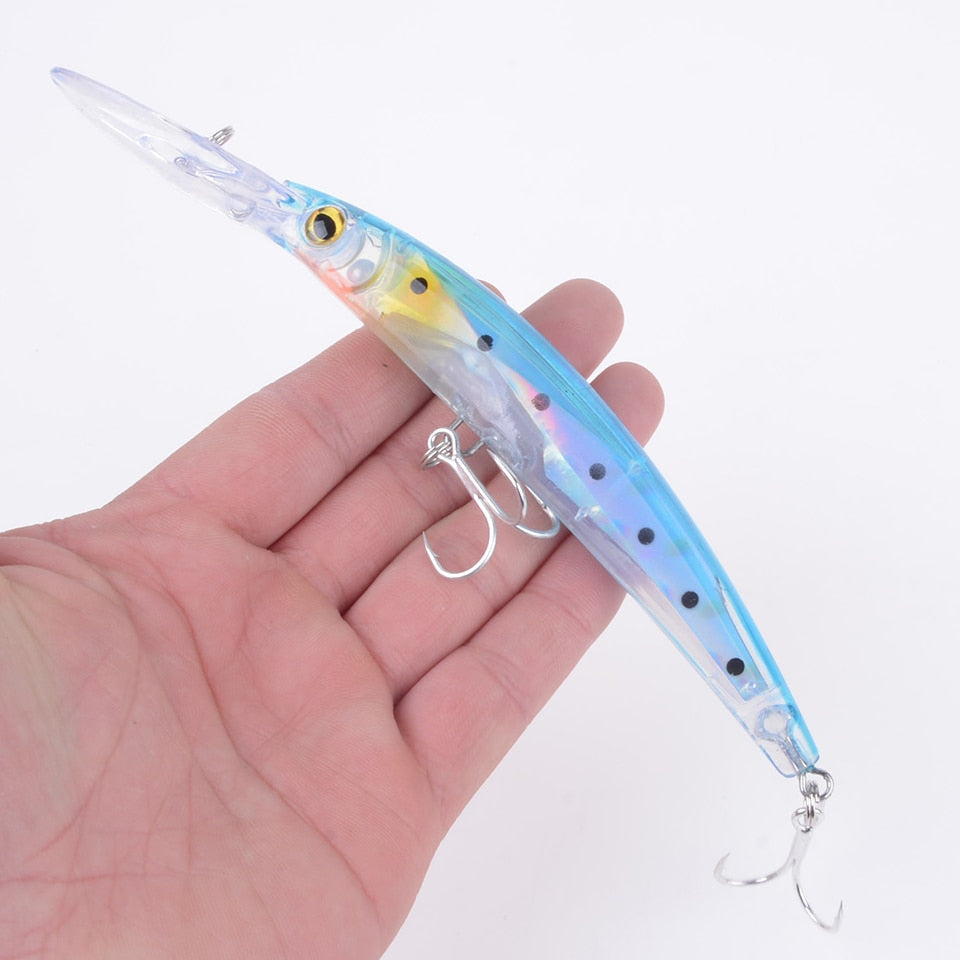 Wobbler Fishing Lure Big Crankbait Minnow Peche Bass Trolling Artificial Bait Pike Carp