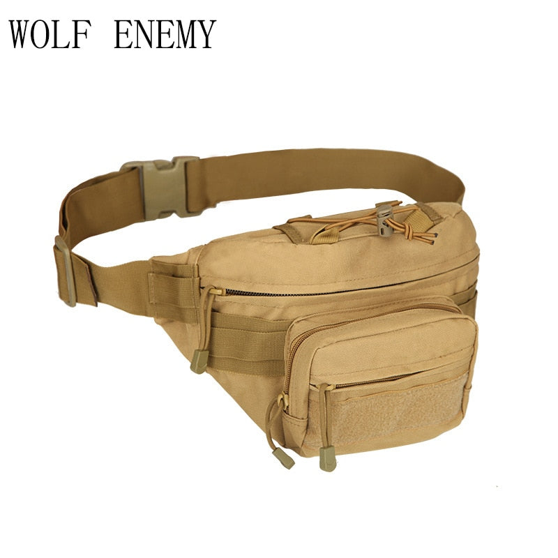 Outdoor Military Tactical Waist Pack Shoulder Bag Molle Camping Hiking Pouch Climbing