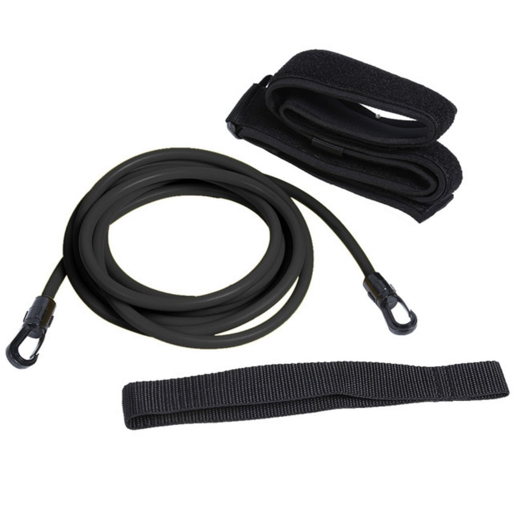 3/4m Adjustable Swim Training Resistance Elastic Belt Swimming Exerciser Safety