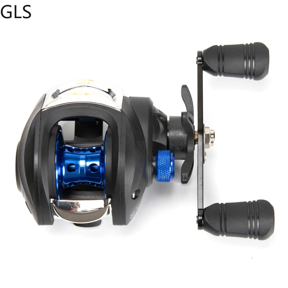 GLS Metal winding ring Series Baitcasting Reel 7.2:1 Ultra-Light 8KG MAX Drag Power