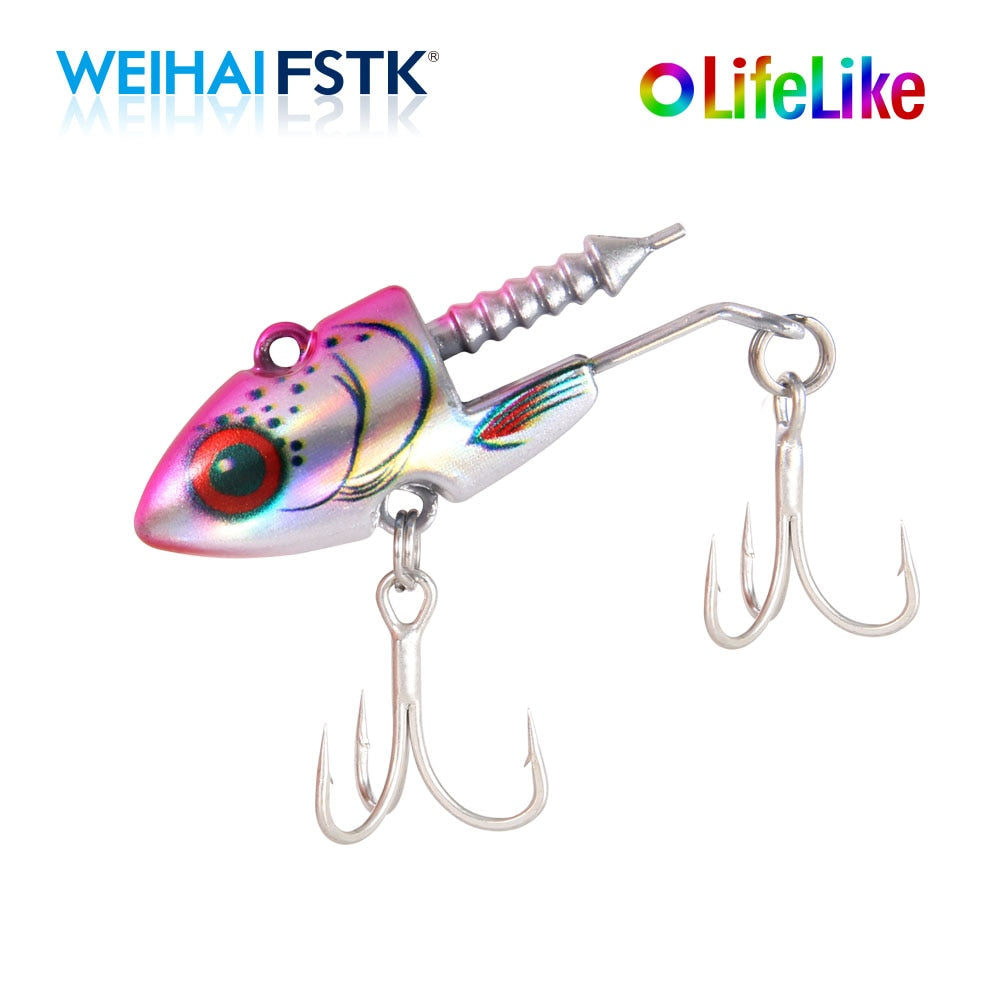 Sea Bass Swimbait 16g 22g 28g soft lure jig bait bass shad pike fishing Jig Head Hook