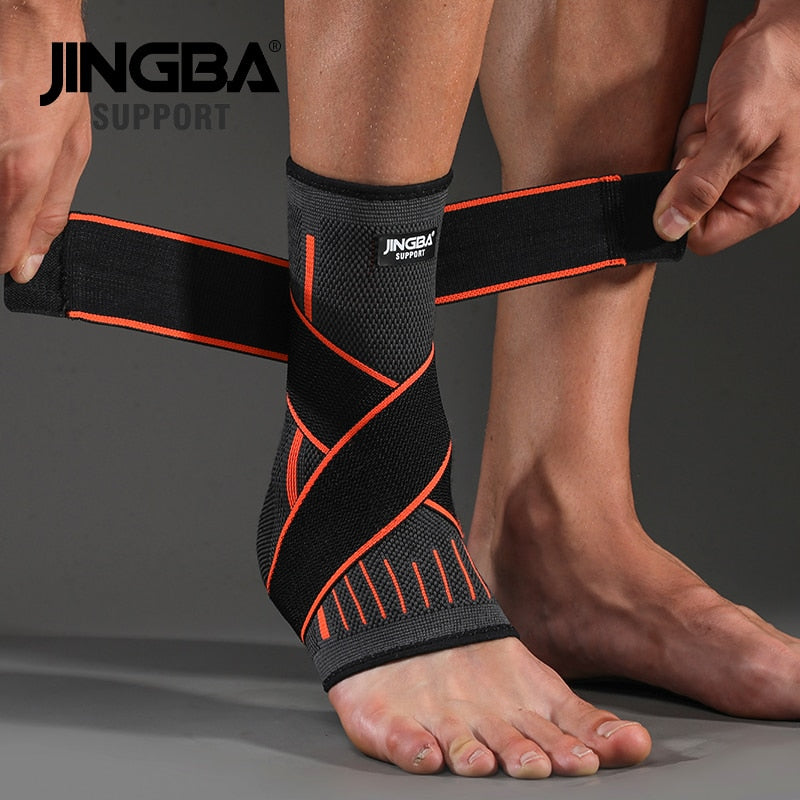 JINGBA SUPPORT 1 PCS Protective Football Ankle Support Basketball Ankle Brace