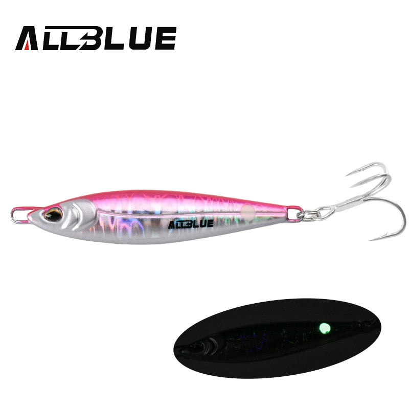 ALLBLUE LEVIN Metal Jig Spoon Artificial Bait Cast Jigging Fishing Lure Super Hard Fish