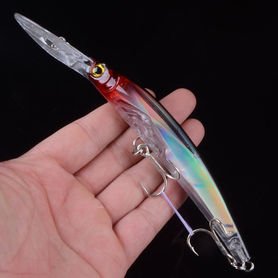 Wobbler Fishing Lure Big Crankbait Minnow Peche Bass Trolling Artificial Bait Pike Carp