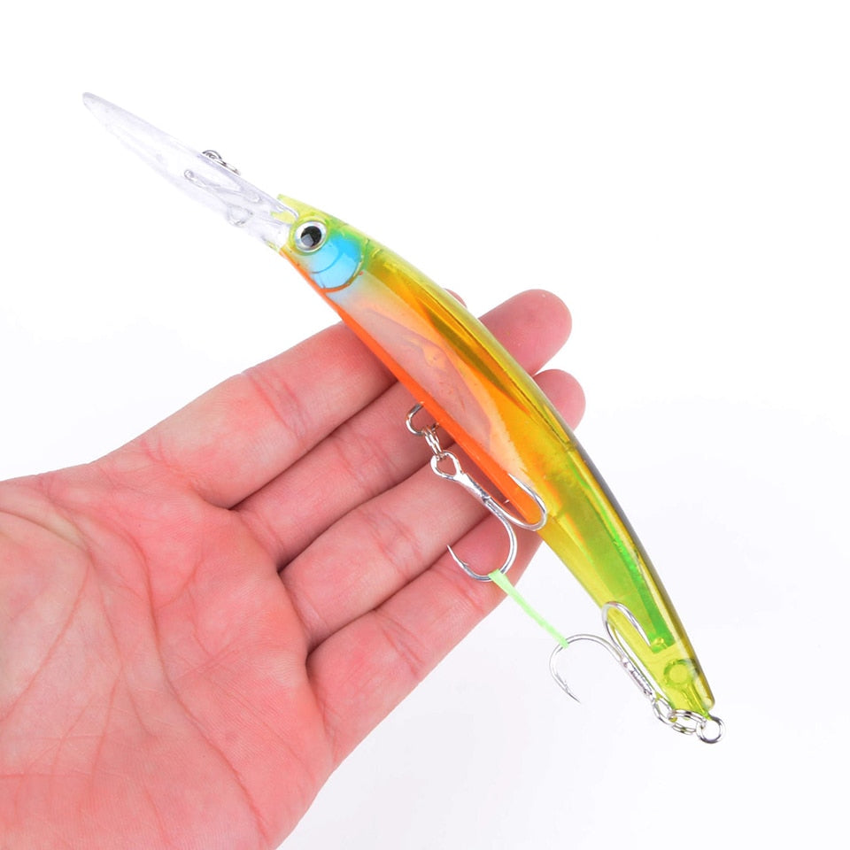 Wobbler Fishing Lure Big Crankbait Minnow Peche Bass Trolling Artificial Bait Pike Carp