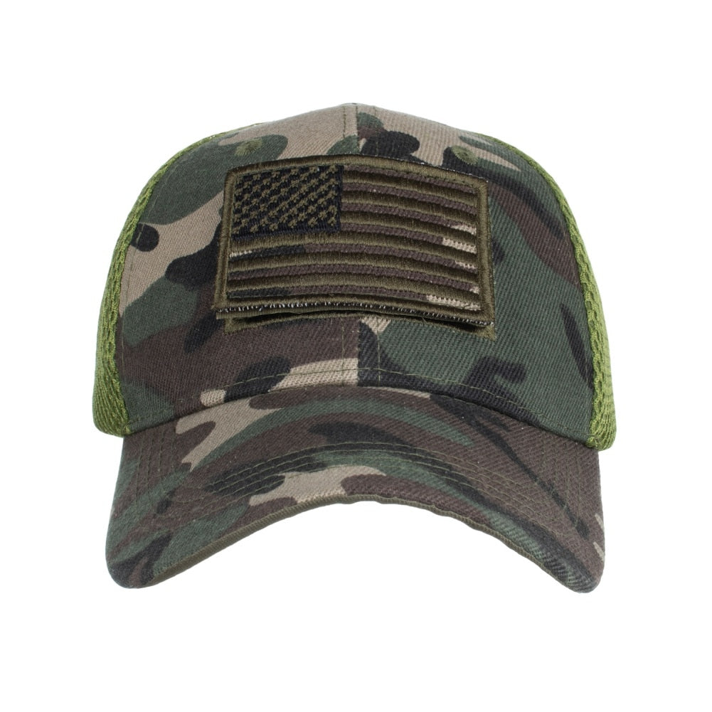 Baseball Caps Men Summer Mesh Military Army Caps Hiking Hunting Cap Hats