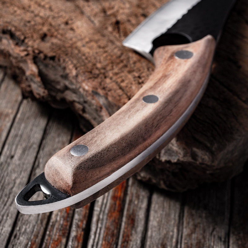 Chef 5.5&quot; Meat Cleaver Hunting Knife Handmade Forged Boning Knife