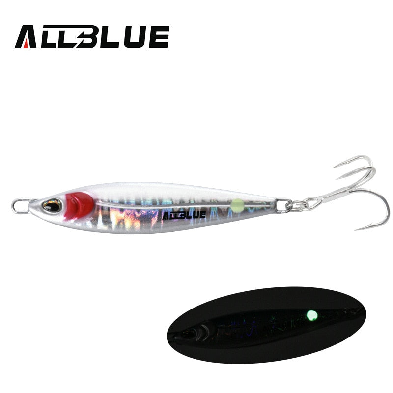 ALLBLUE LEVIN Metal Jig Spoon Artificial Bait Cast Jigging Fishing Lure Super Hard Fish