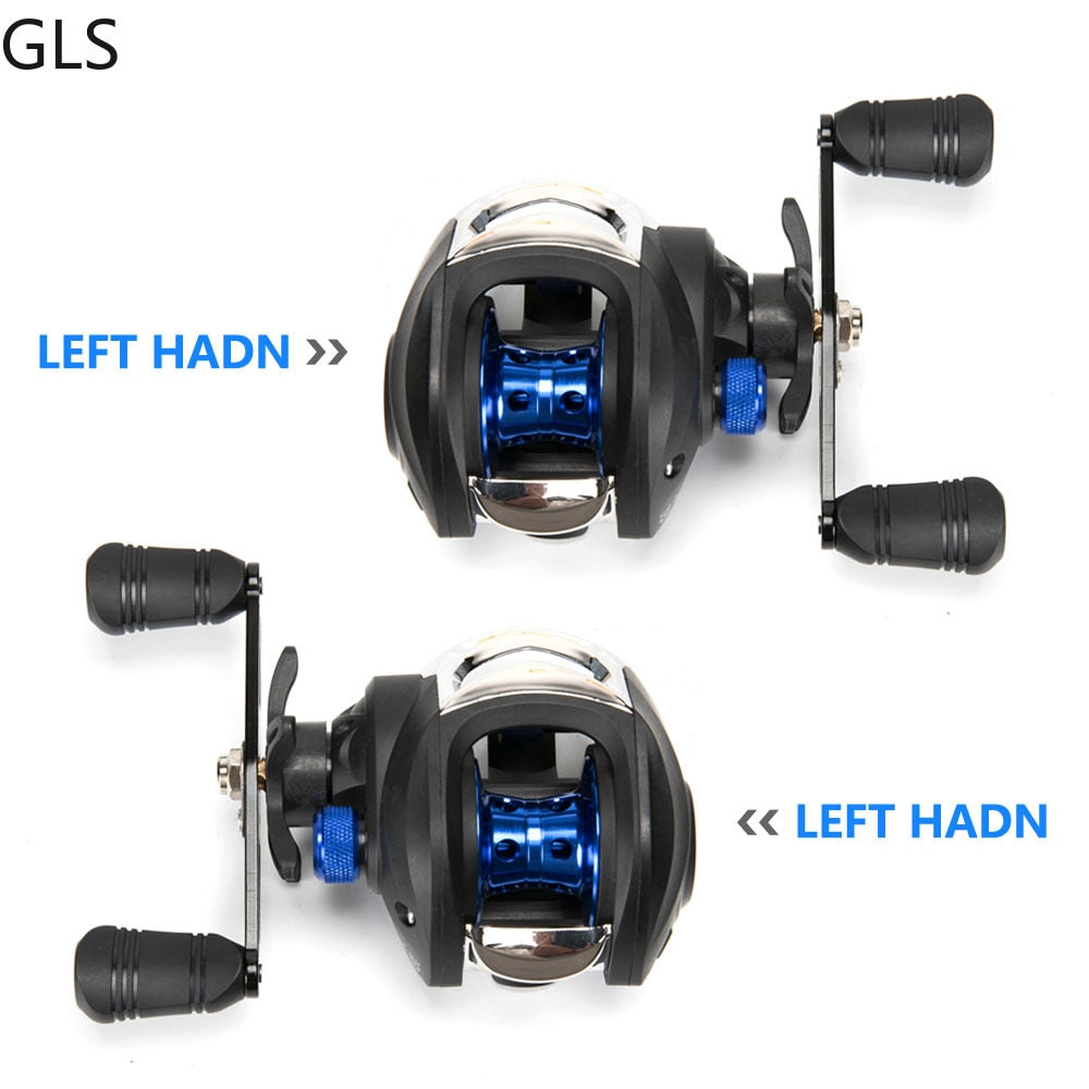 GLS Metal winding ring Series Baitcasting Reel 7.2:1 Ultra-Light 8KG MAX Drag Power