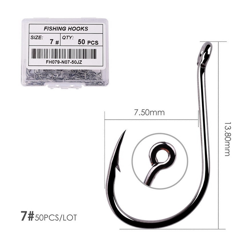 Circle Carp Eyed Fishing Hook Size 2-22# Ring eye Japan Fishhooks Fishing Hooks Single