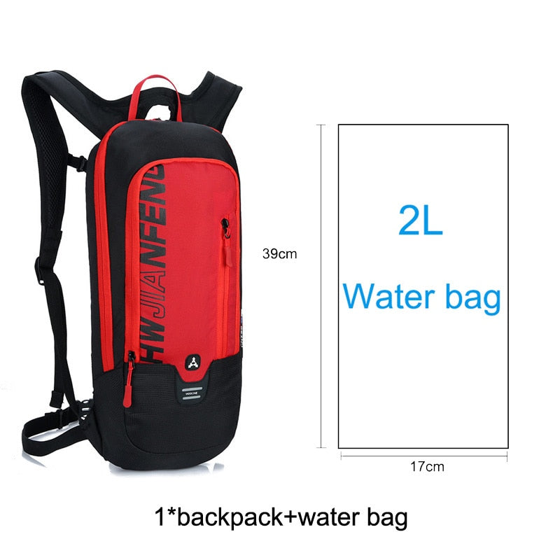 Bike Backpack Nylon Cycling Hiking Camping Hydration Backpack Bike Equipment 10L