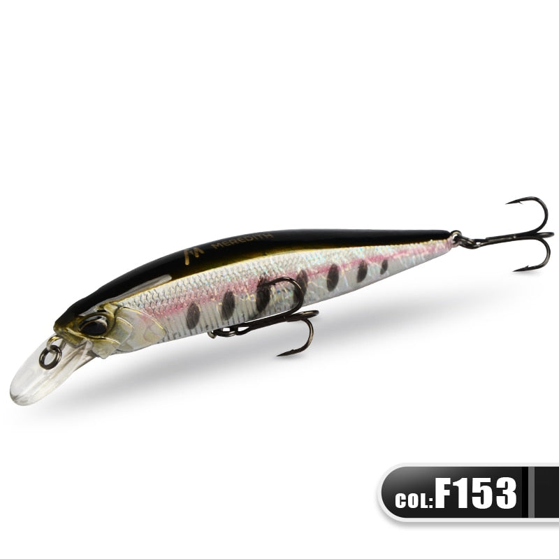 JERK MINNOW 100F 14g  Floating Wobbler Fishing Lure 24Color Minnow Lure Hard Bait