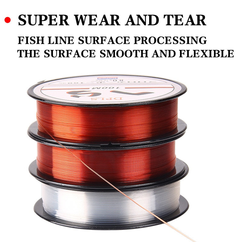 Quality100M Nylon Fishing Line Super Strong Japan Monofilament Fishing Line Bass Accessories