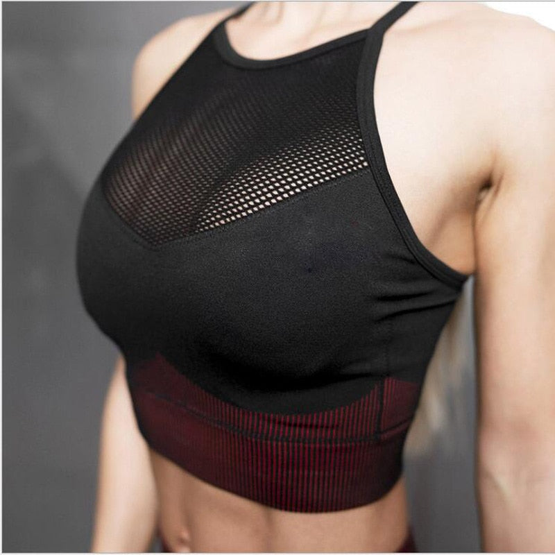 Women&#39;s sports suit for fitness Yoga sport bra training Long Sleeve Crop Top High