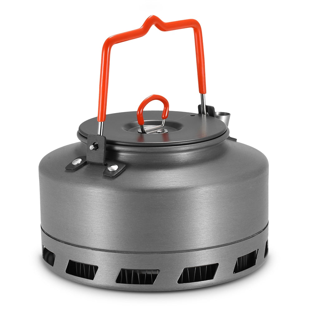 1.1L Outdoor Kettle Aluminum Alloy Portable Pot Travel Pan Teapot Coffee Tableware