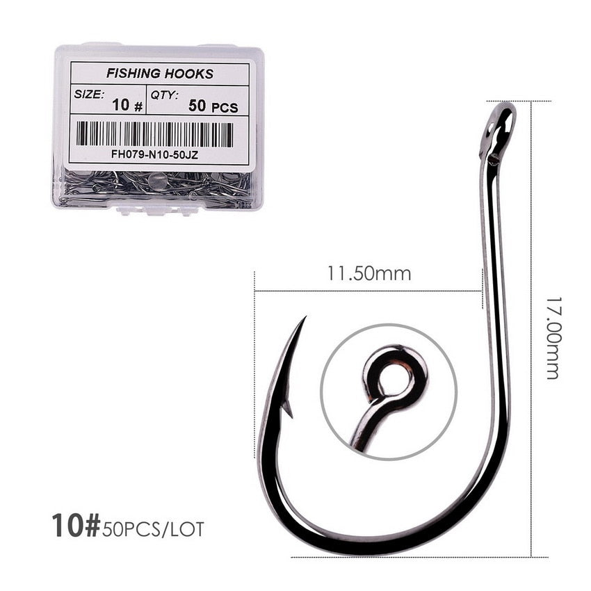 Circle Carp Eyed Fishing Hook Size 2-22# Ring eye Japan Fishhooks Fishing Hooks Single