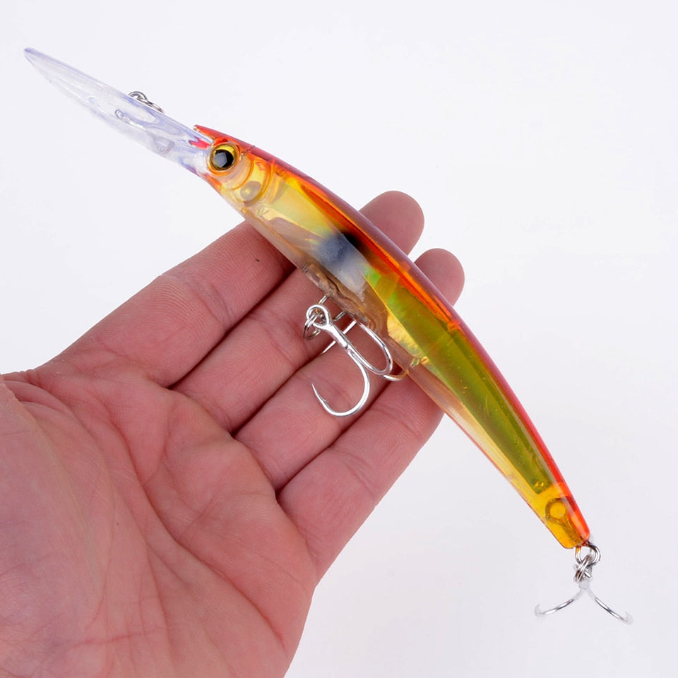 Wobbler Fishing Lure Big Crankbait Minnow Peche Bass Trolling Artificial Bait Pike Carp