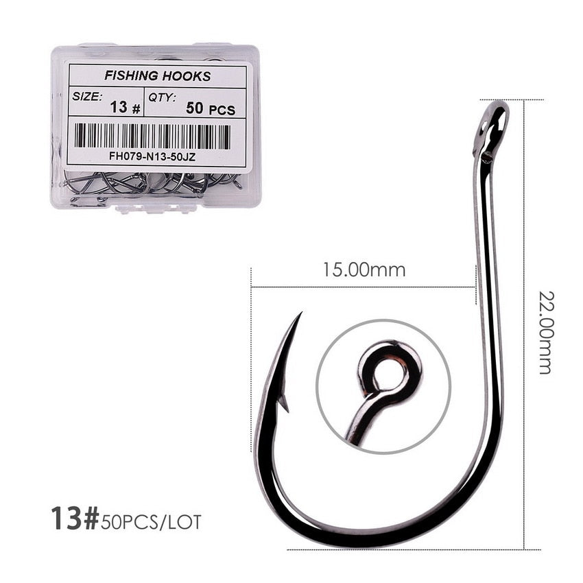 Circle Carp Eyed Fishing Hook Size 2-22# Ring eye Japan Fishhooks Fishing Hooks Single