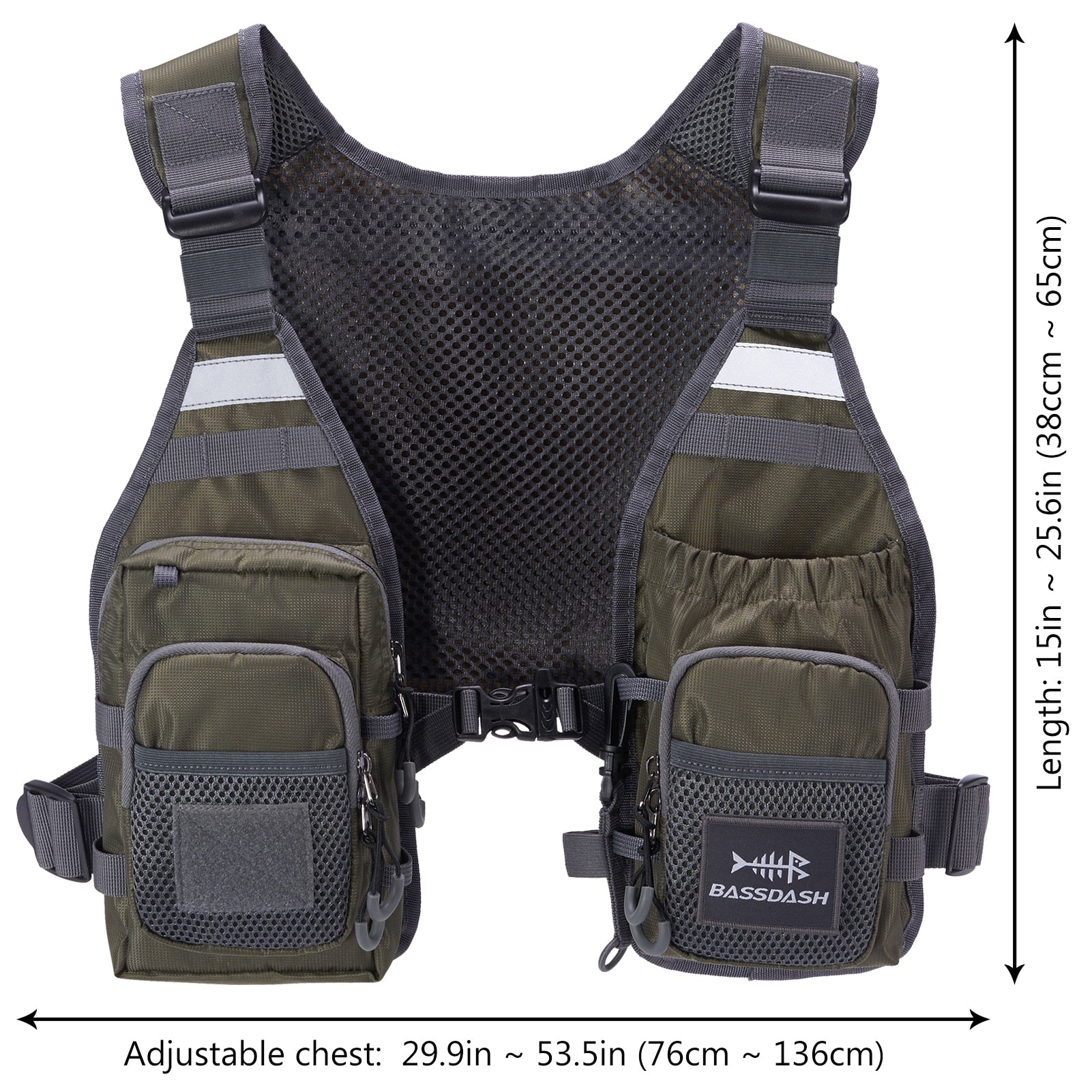 FV08 Ultra Lightweight Fly Fishing Vest for Men and Women Portable Chest Pack